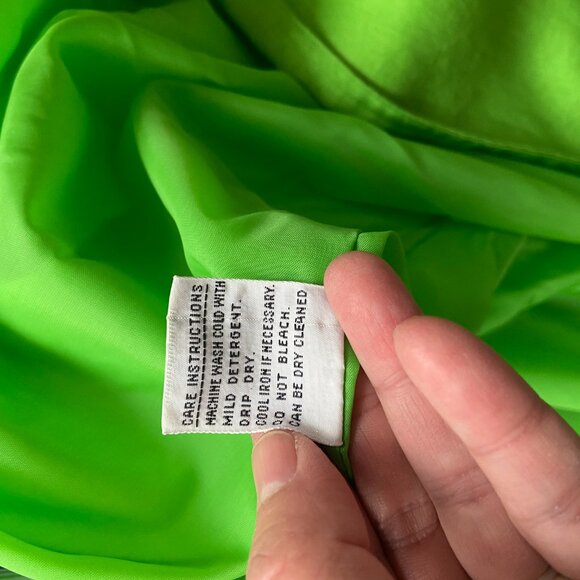 Vintage Green and purple Gallery trench coat with sash. Size 12.Good condition. - Picture 11 of 11